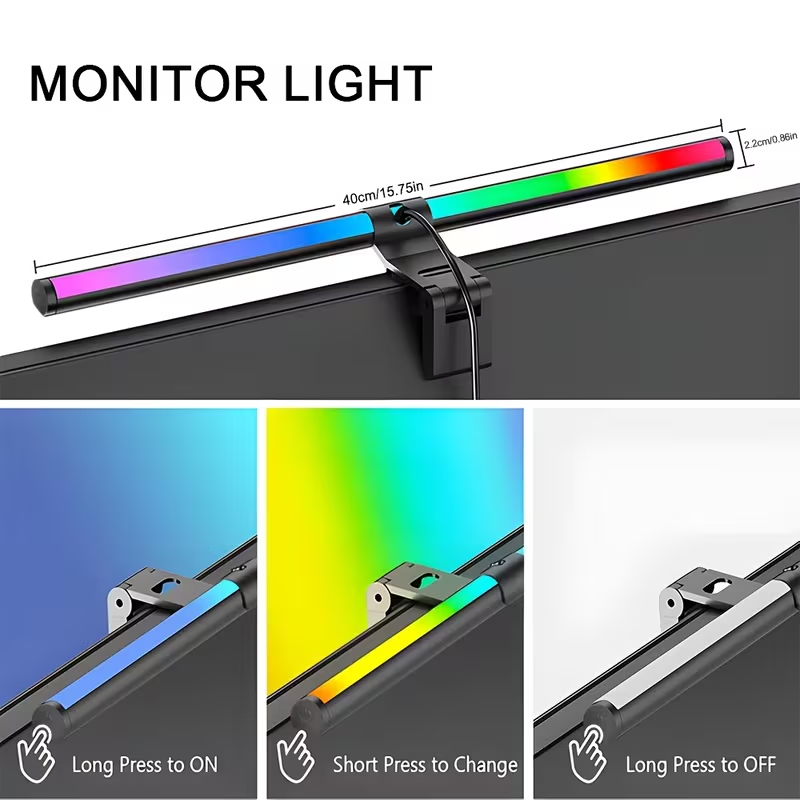 LED Monitor Light Bar 30cm 40c - Adjustable Monitor Mount ulasan dan harga