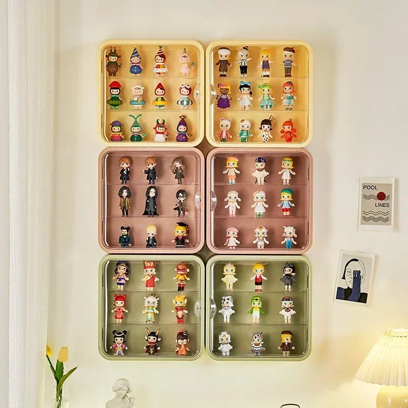 Blind Box Showcase Clear Acryl - Wall Organizer Pocket ulasan dan harga