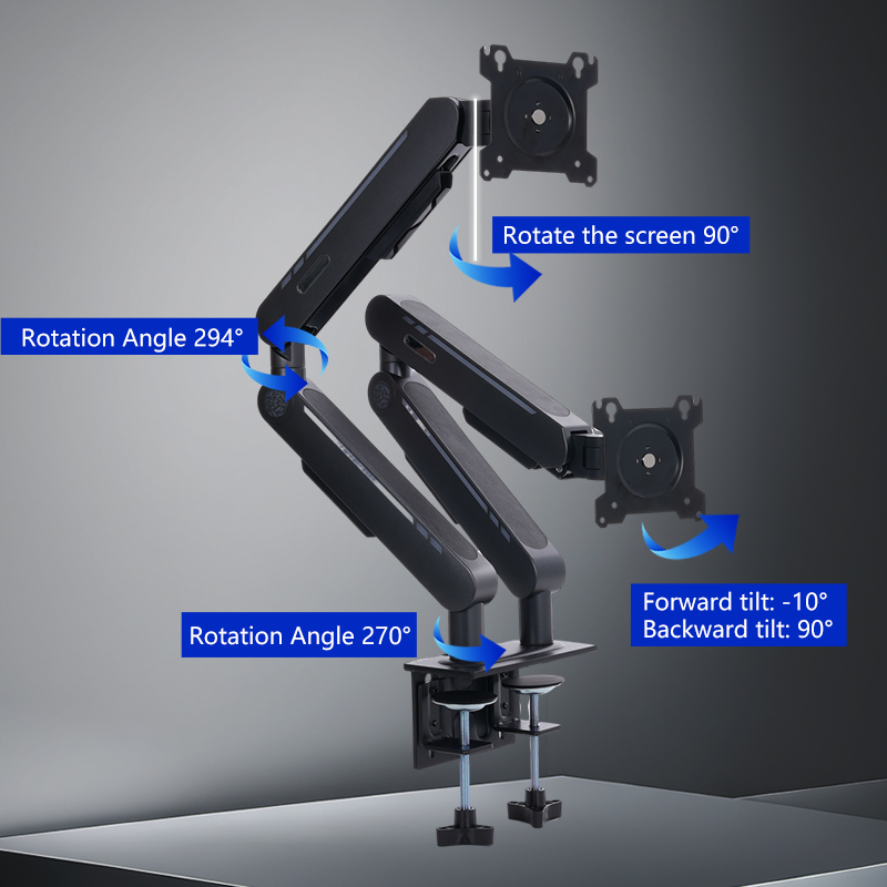 New Arrival Gas Spring Desk Mo - Adjustable Monitor Mount ulasan dan harga
