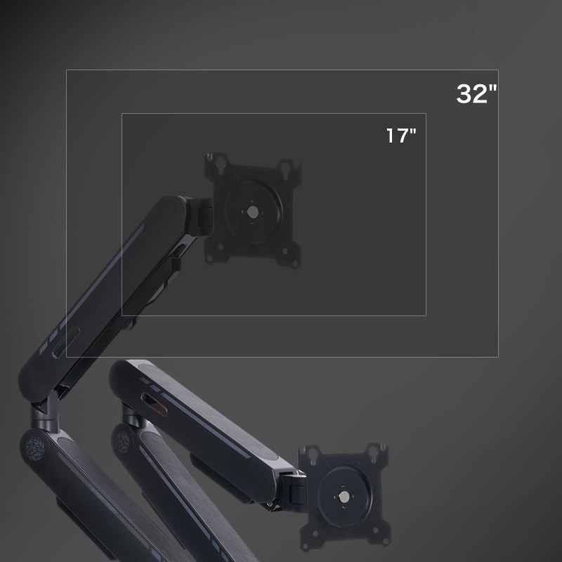 New Arrival Gas Spring Desk Mo - Adjustable Monitor Mount ulasan dan harga