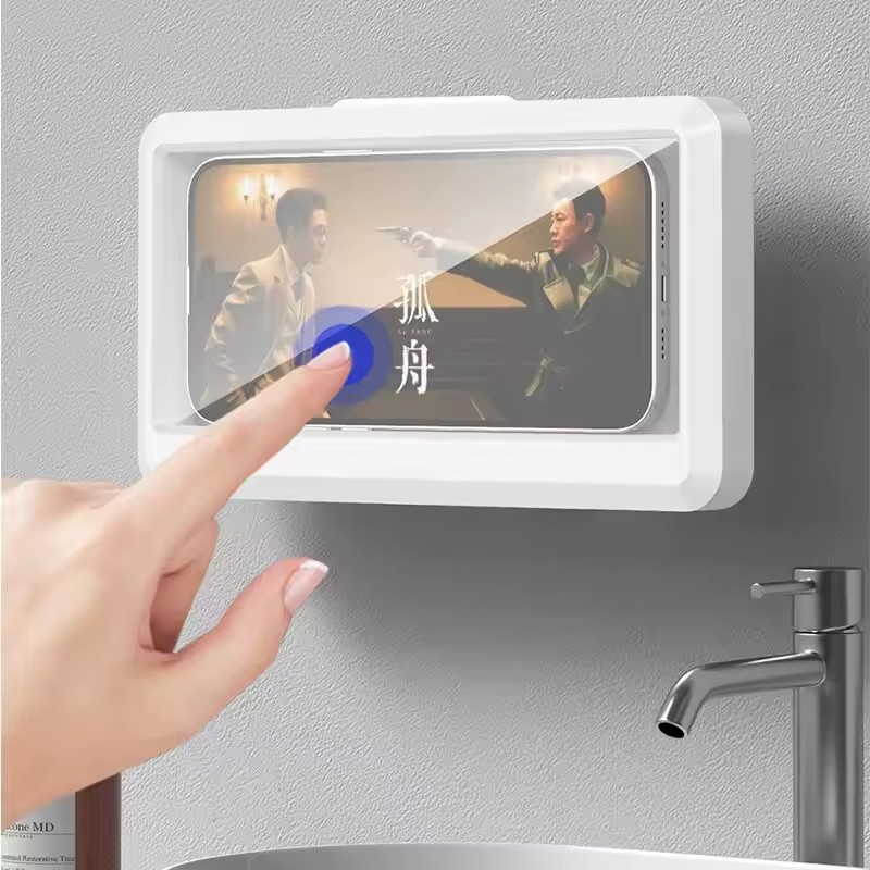Bathroom Waterproof Phone Hold - Wall Organizer Pocket ulasan dan harga
