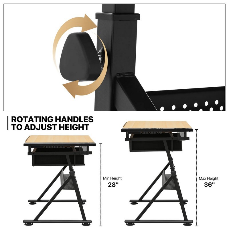 Adjustable Height Drawing Tabl - Office Furniture Brand ulasan dan harga
