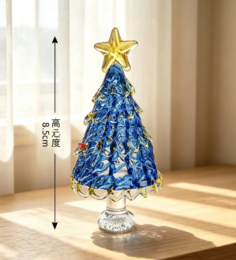 1 handmade glass Christmas tre - Office Furniture Brand ulasan dan harga