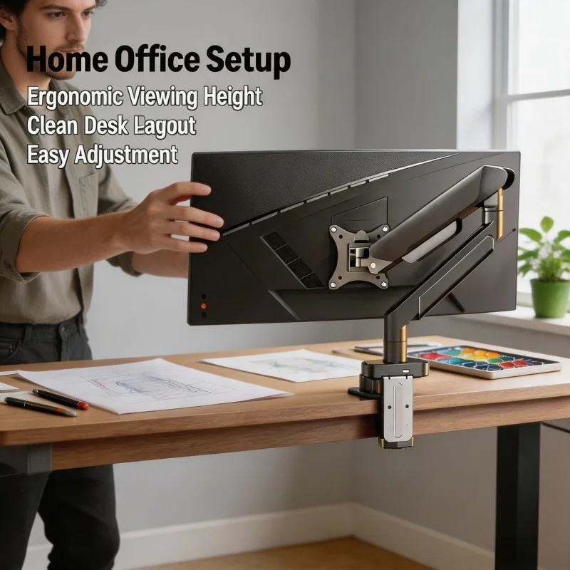 Single Monitor Mount Bracket f - Adjustable Monitor Mount ulasan dan harga