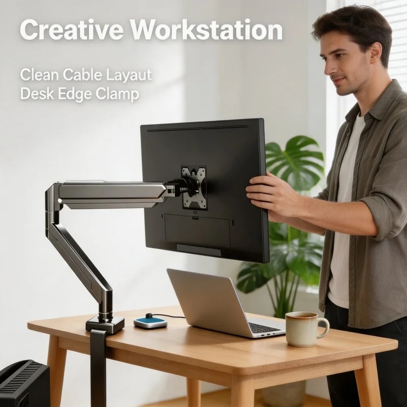 Single Monitor Mount Bracket f - Adjustable Monitor Mount ulasan dan harga