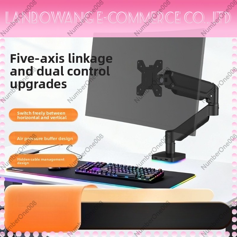 Monitor Arm with Type C USB In - Adjustable Monitor Mount ulasan dan harga